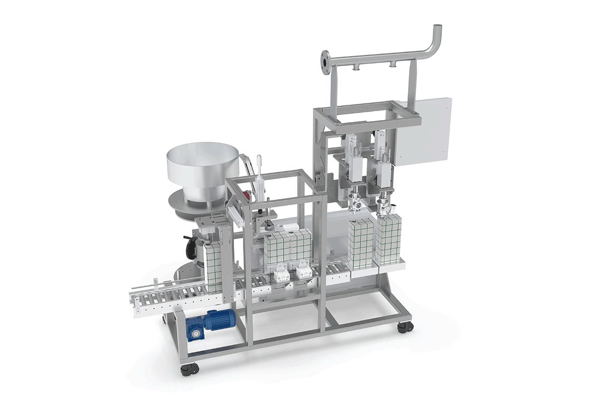 1-10L 雙頭半自動(dòng)灌裝機